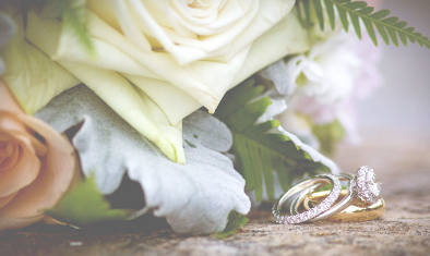 ring and flowers
